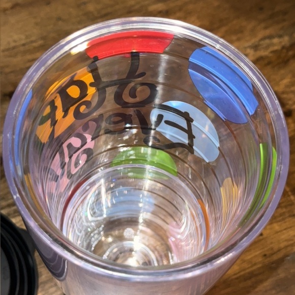 TERVIS Happy Everything Colorful Bright Dot Plastic 24oz. Tumbler Cup w/Lid - Picture 6 of 6